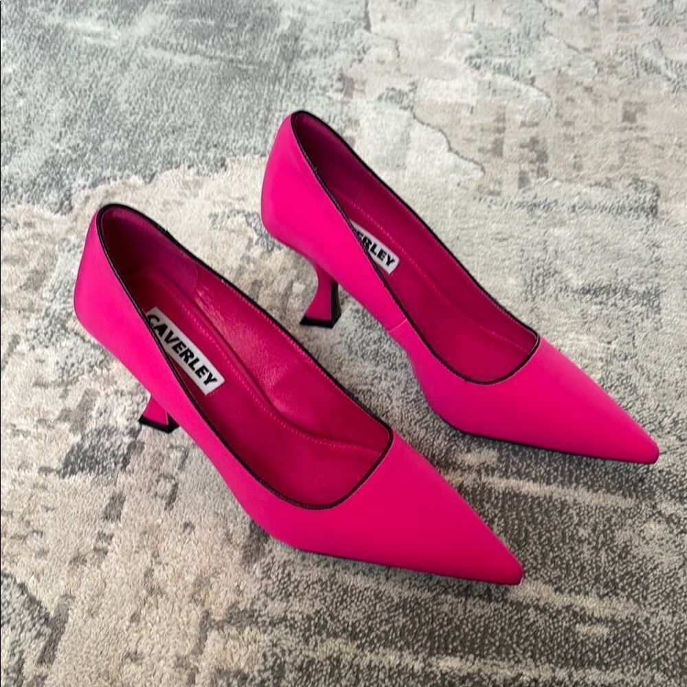 Pink Pointed Toe Stiletto Heels - Picture 5 of 8